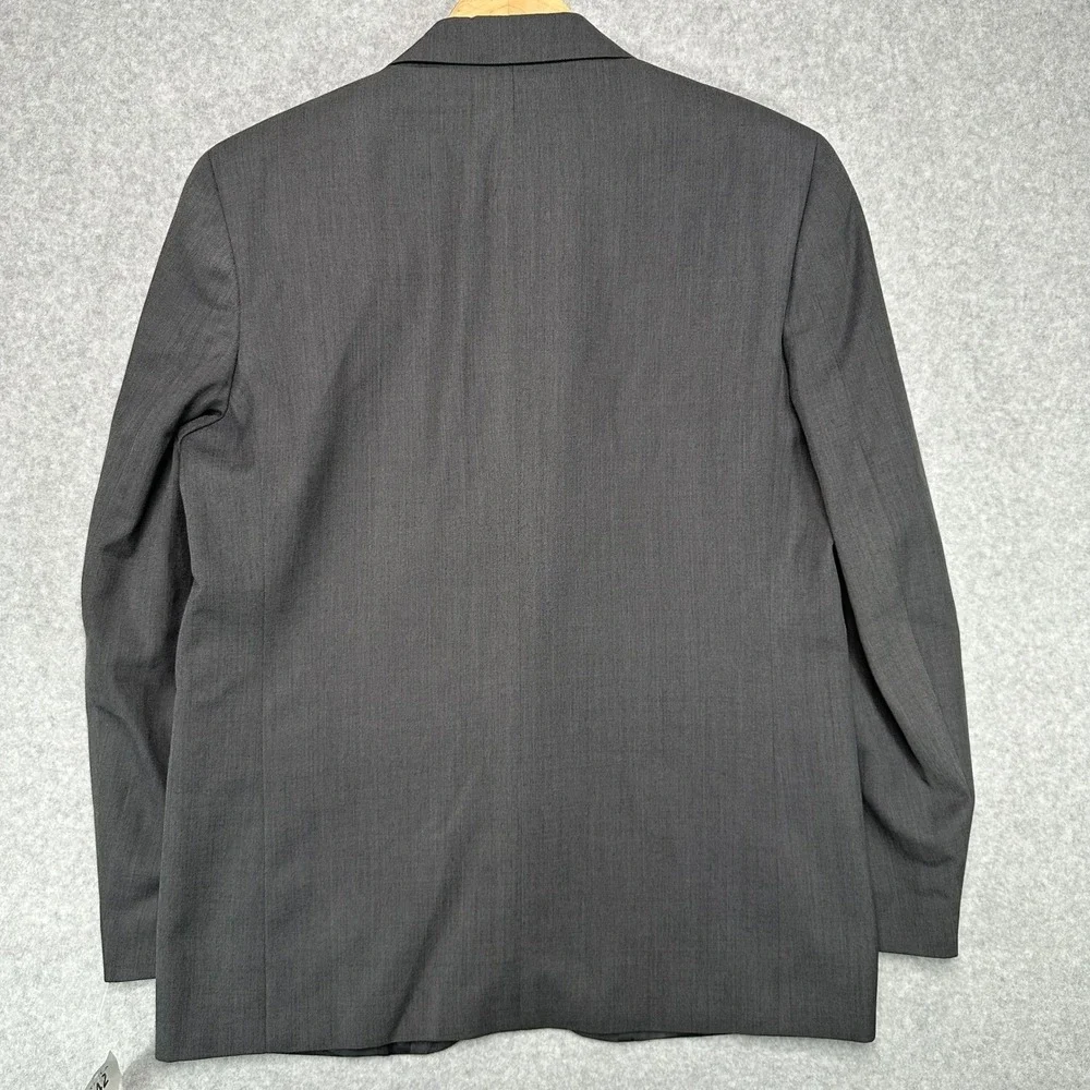 Marcello Sartoria Mens Charcoal Gray Wool Blend Blazer Suit Jacket Size 42 NEW